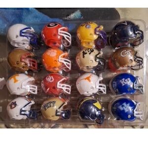 32 Mini College NCAA Football Helmets